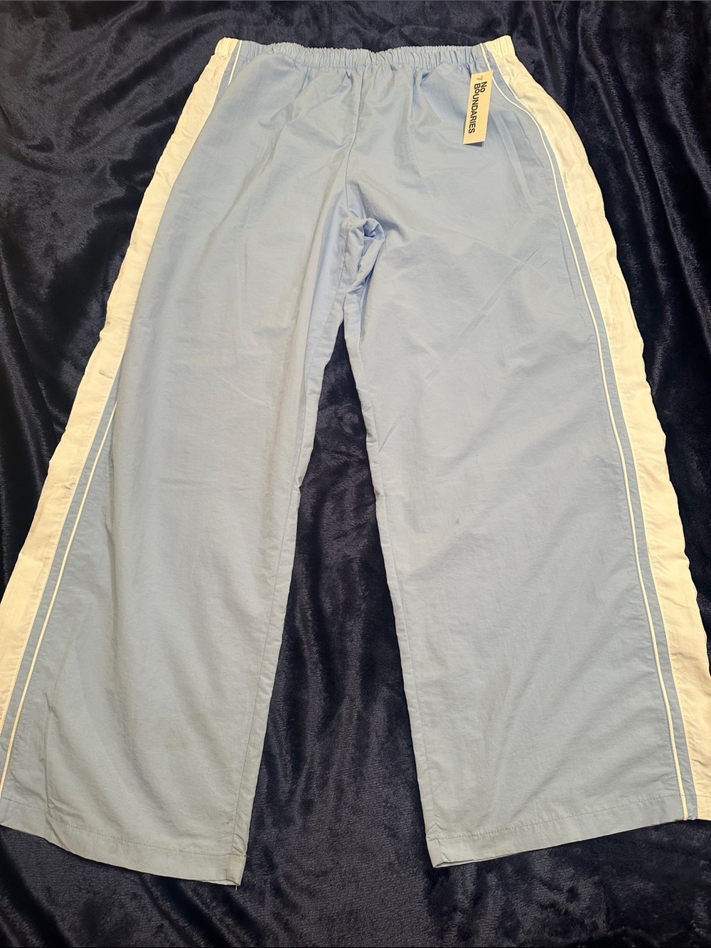New With Tags Wide Leg Track Athletic Pants. White Side Stripes. Size XXL 20